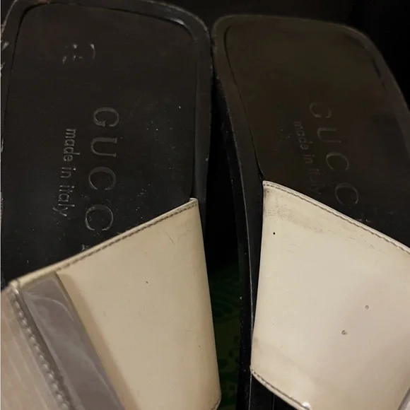 Gucci Black and Cream Sandals - Picture 3 of 6